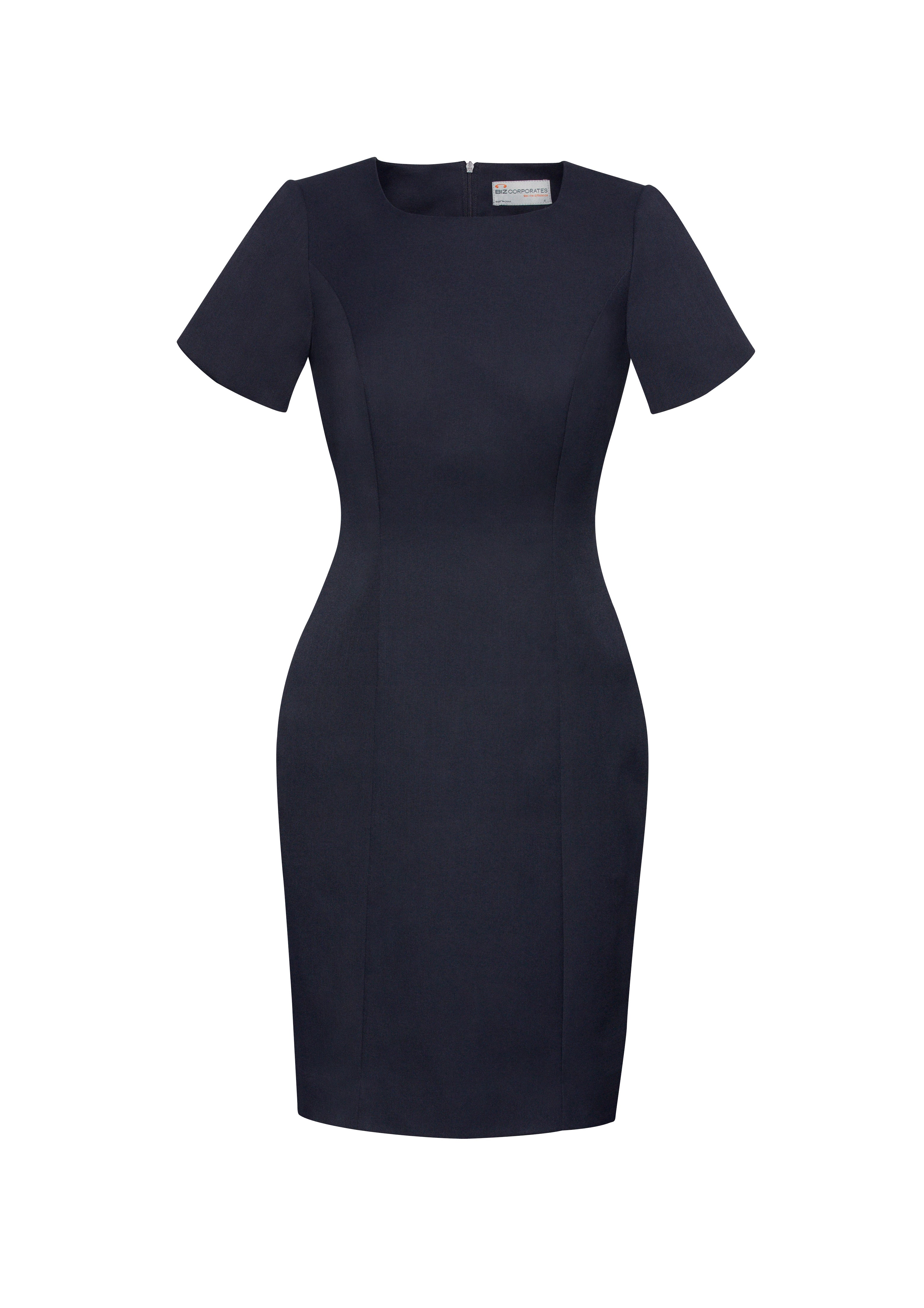 BIZ CORPORATES Womens Cool Stretch Short Sleeve Shift Dress 30112
