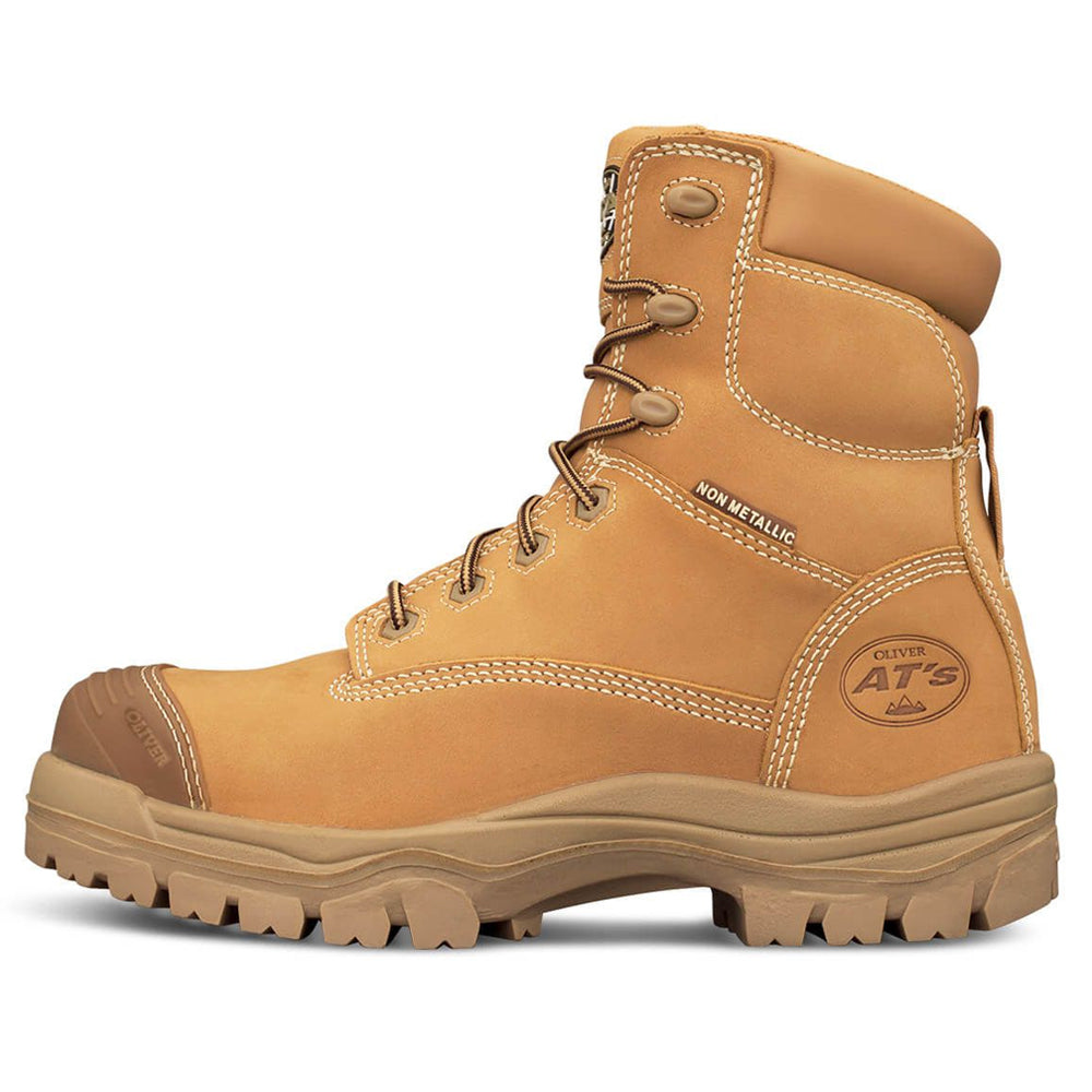 Oliver 150mm Wheat Zip Sided Safety Boots 45-632Z
