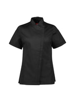 BIZ COLLECTION Womens Alfresco Short Sleeve Chef Jacket CH330LS