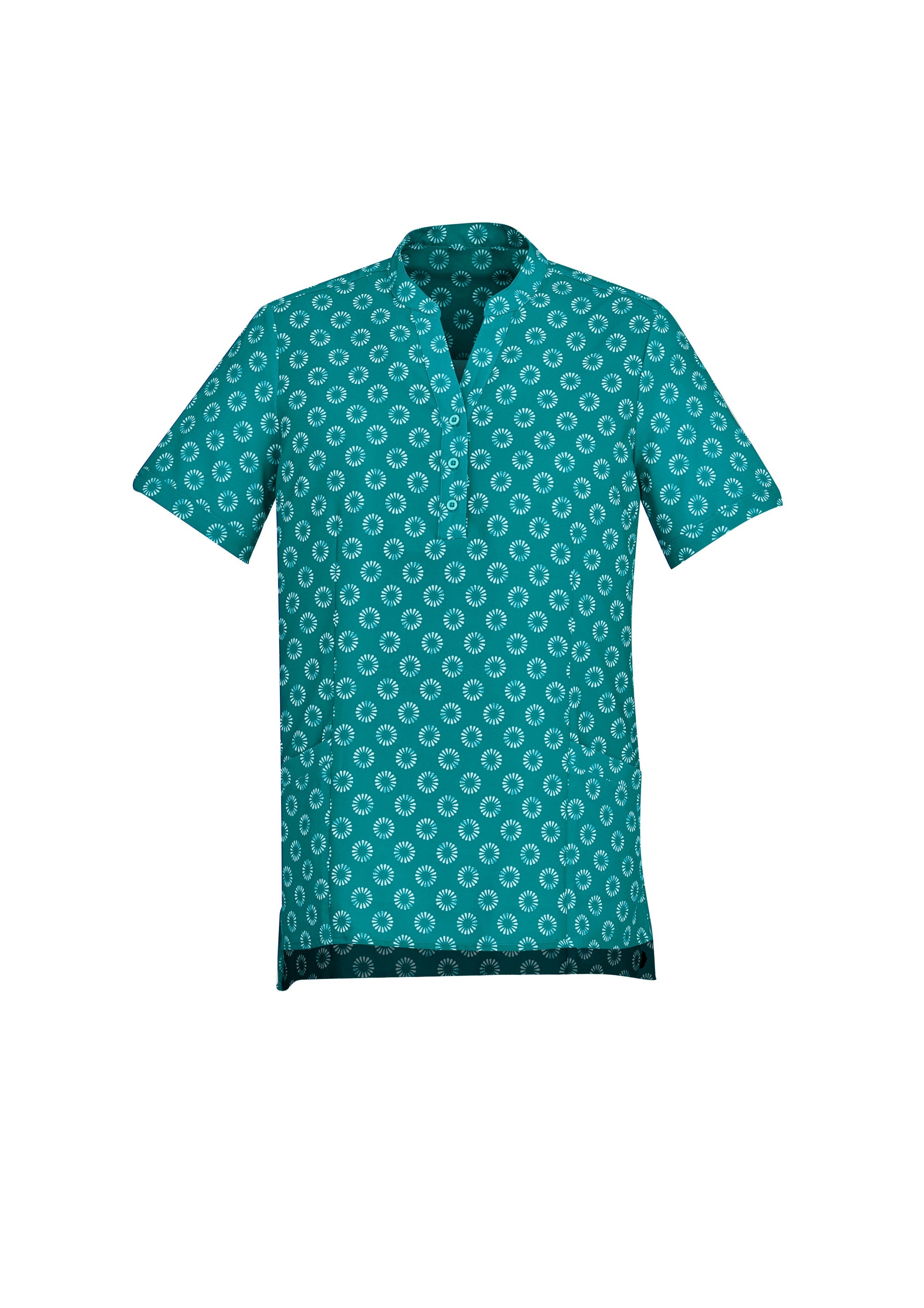 BIZ CARE Womens Florence Daisy Print Tunic CS950LS