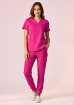 BIZ CARE Womens Pink Jogger Scrub Pant CSP241LL