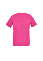 BIZ CARE Unisex Pink V-Neck Scrub Top CST250US