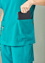 BIZ CARE Womens Avery Round Neck Scrub Top CST942LS