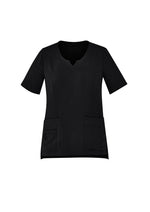 BIZ CARE Womens Avery Round Neck Scrub Top CST942LS