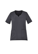 BIZ CARE Womens Avery Round Neck Scrub Top CST942LS
