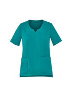 BIZ CARE Womens Avery Round Neck Scrub Top CST942LS