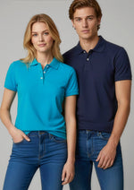 BIZ COLLECTION Mens Neon Short Sleeve Polo P2100