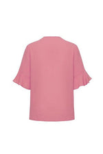 BIZ CORPORATES Womens Aria Fluted Sleeve Blouse RB966LS