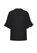 BIZ CORPORATES Womens Aria Fluted Sleeve Blouse RB966LS