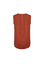 BIZ CORPORATES Womens Estelle Sleeveless Pleat Detail Blouse RB973LN