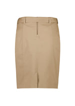 BIZ CORPORATES Womens Mid Waist Stretch Chino Skirt RGS264L