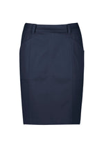 BIZ CORPORATES Womens Mid Waist Stretch Chino Skirt RGS264L
