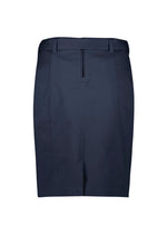 BIZ CORPORATES Womens Mid Waist Stretch Chino Skirt RGS264L