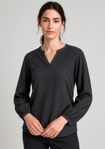 BIZ CORPORATES Womens Ruche Long Sleeve Blouse RU568LL