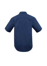 BIZ COLLECTION Mens Micro Check Short Sleeve Shirt SH817