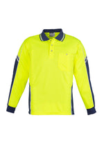 SYZMIK Mens Hi Vis Squad Long Sleeve Polo ZH238
