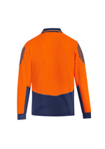 SYZMIK Mens Hi Vis Flux Long Sleeve Polo ZH310