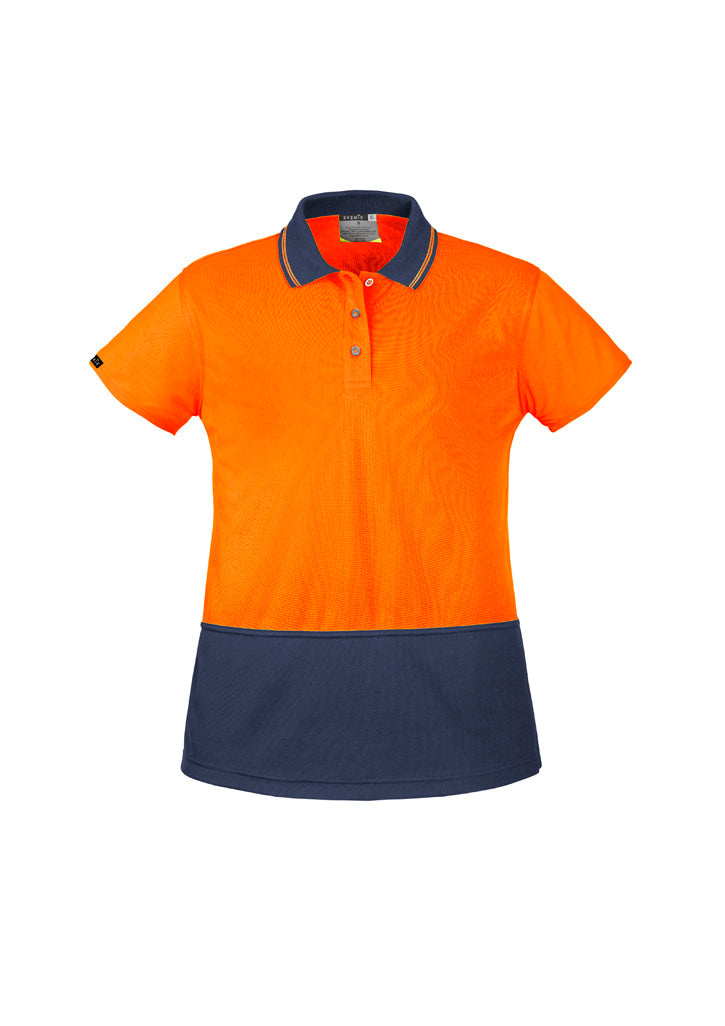 SYZMIK Womens Hi Vis Basic Short Sleeve Polo ZH731