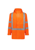 SYZMIK Mens Hi Vis X Back Ultralite Waterproof Jacket ZJ657-AU