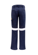 SYZMIK Womens Orange Flame Taped Cargo Pant ZP522