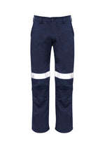 SYZMIK Mens Orange Flame Traditional Style Taped Work Pant ZP523