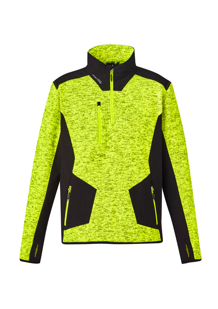 SYZMIK Unisex Streetworx Reinforced Knit 1/2 Zip Pullover ZT380