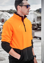 SYZMIK Unisex Hi Vis 1/2 Zip Pullover ZT476