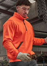SYZMIK Unisex Streetworx Water Resistant 1/4 Zip Pullover ZT665