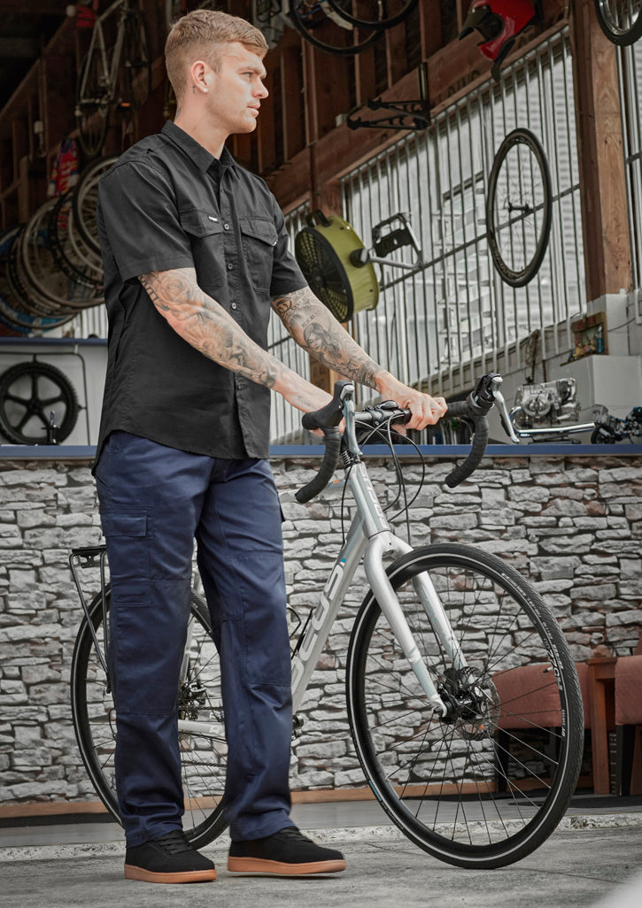 SYZMIK Mens Midweight Drill Cargo Pant (Regular) ZW001