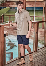 SYZMIK Mens Outdoor Short Sleeve Shirt ZW465