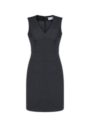 BIZ CORPORATES Womens Cool Stretch Sleeveless V-Neck Dress 30121 Clearance