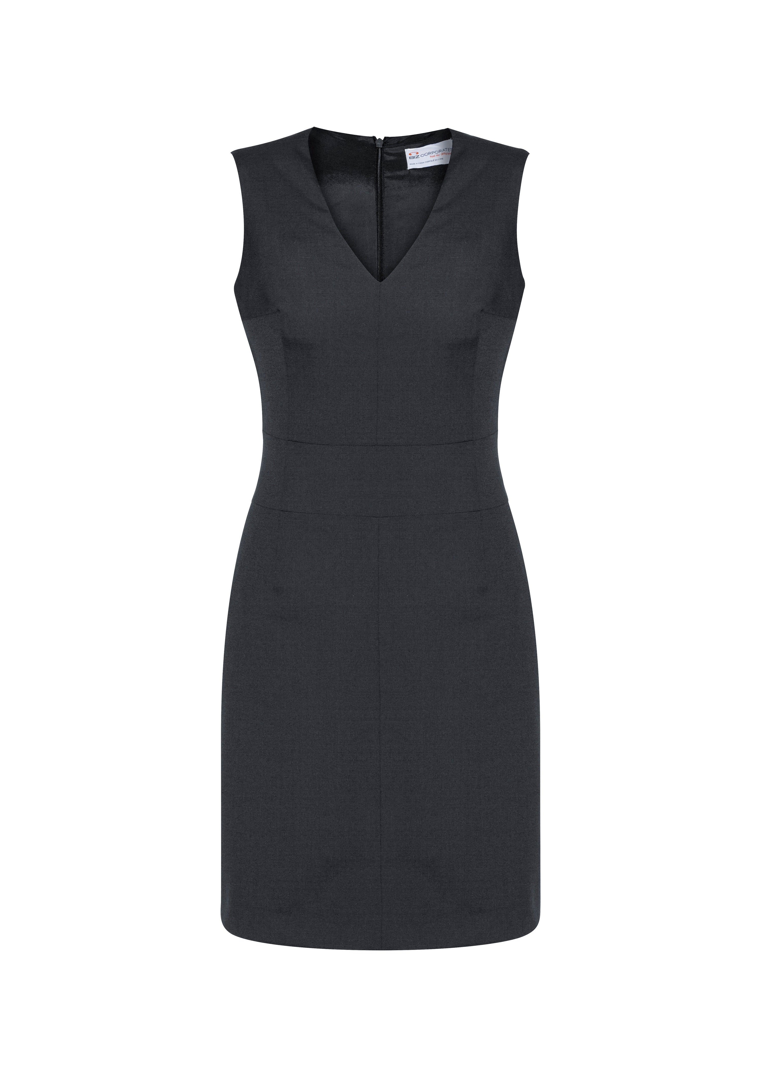 BIZ CORPORATES Womens Cool Stretch Sleeveless V-Neck Dress 30121 Clearance