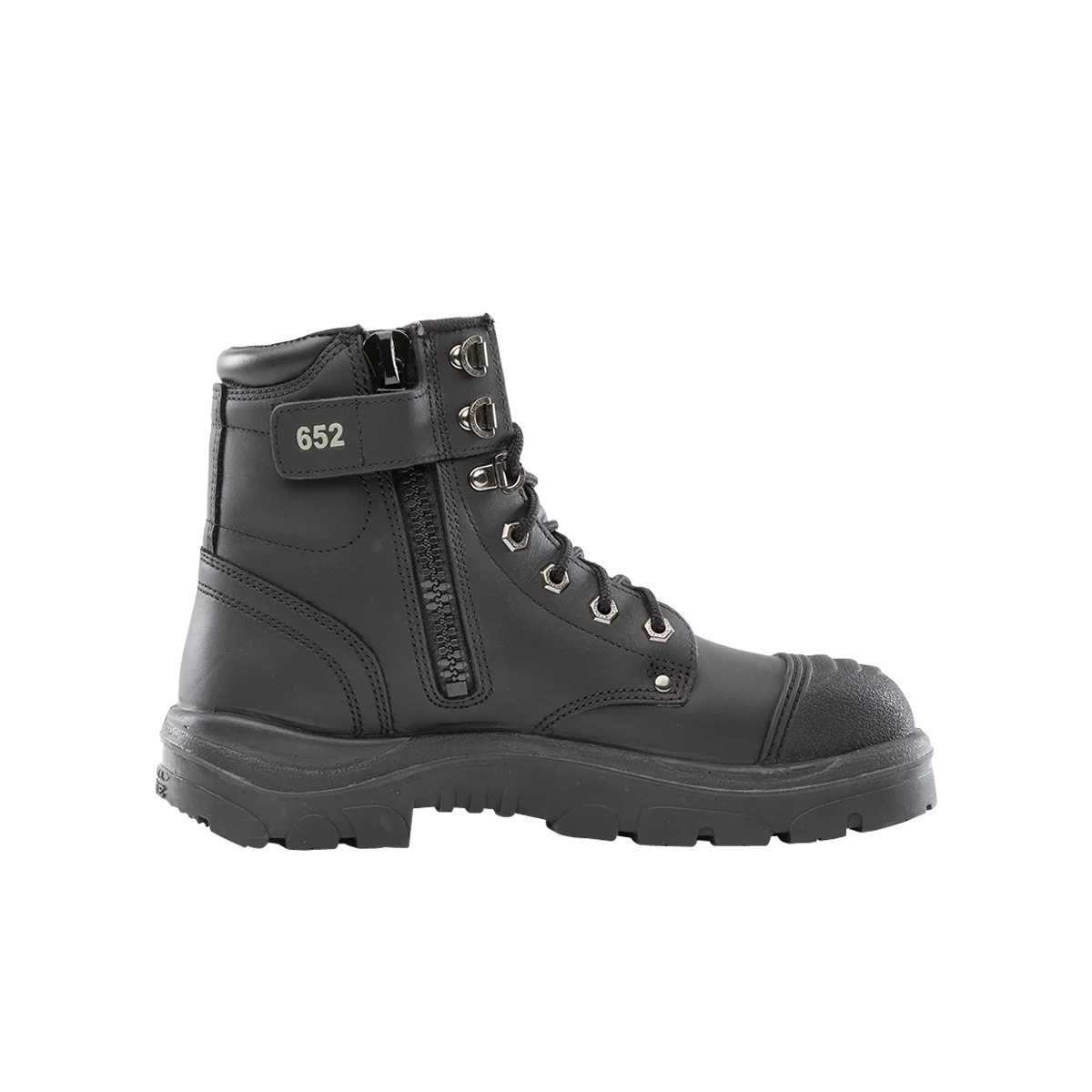 Steel Blue Argyle Zip/Lace Safety Boot + Scuff 312652-BLK