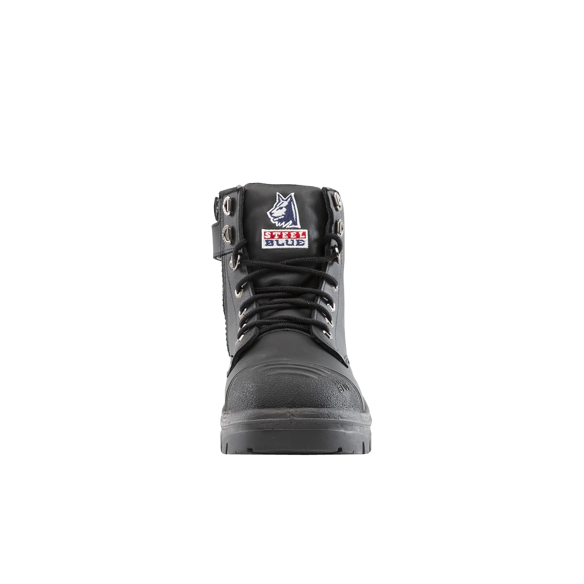 Steel Blue Argyle Zip/Lace Safety Boot + Scuff 312652-BLK