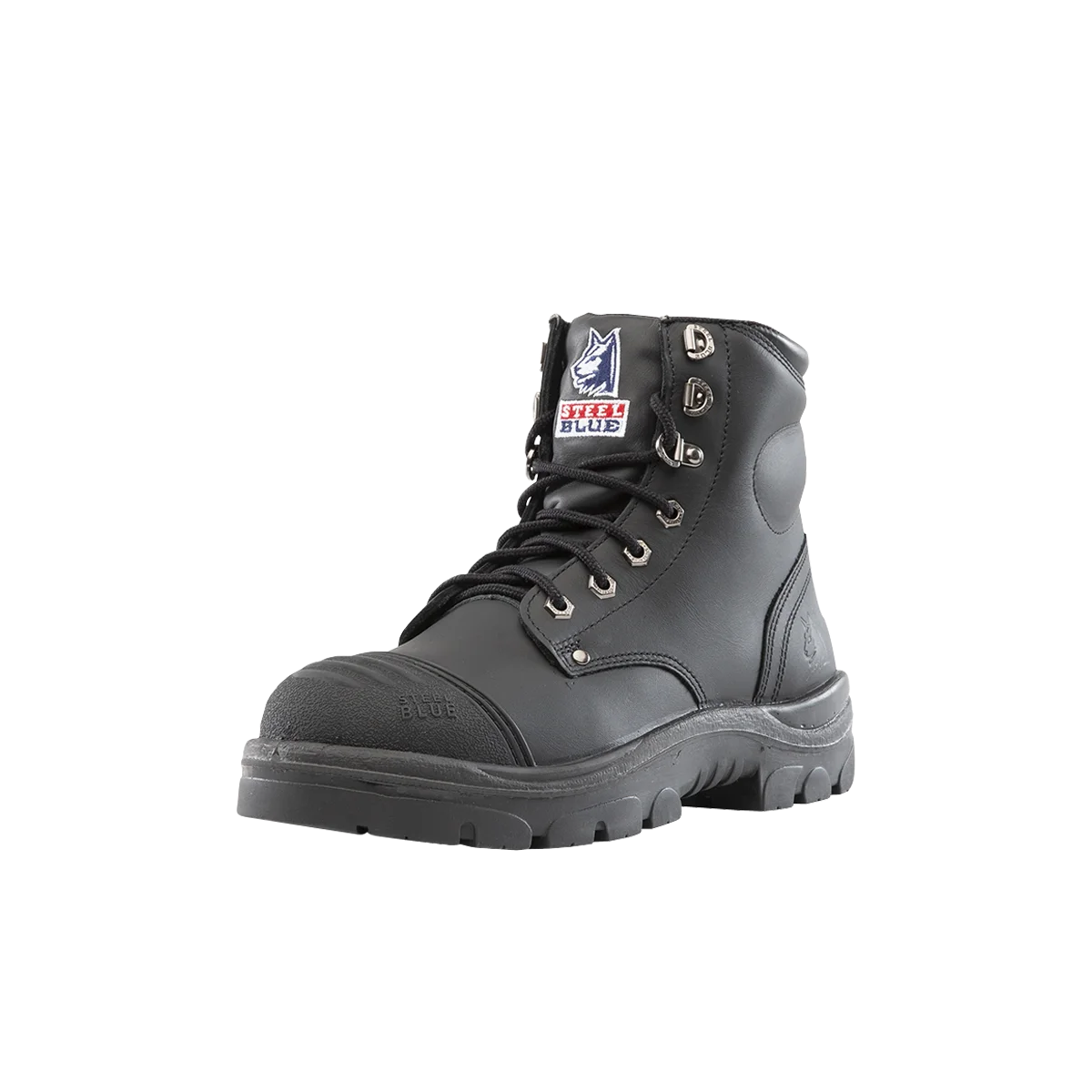 Steel Blue Argyle Zip/Lace Safety Boot + Scuff 312652-BLK