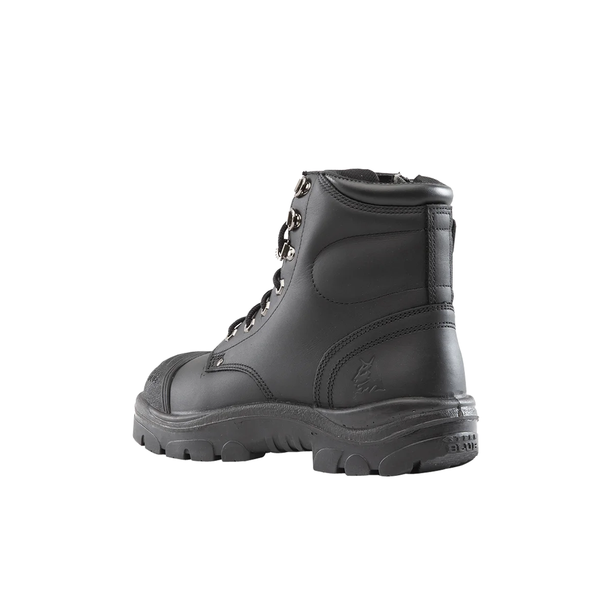Steel Blue Argyle Zip/Lace Safety Boot + Scuff 312652-BLK