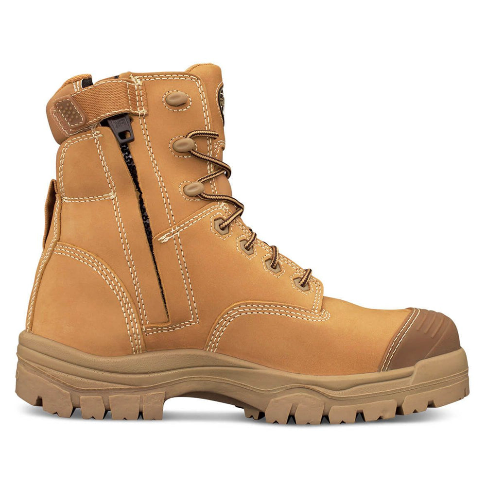 Oliver 150mm Wheat Zip Sided Safety Boots 45-632Z