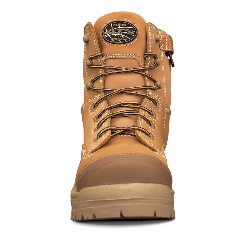 Oliver 150mm Wheat Zip Sided Safety Boots 45-632Z