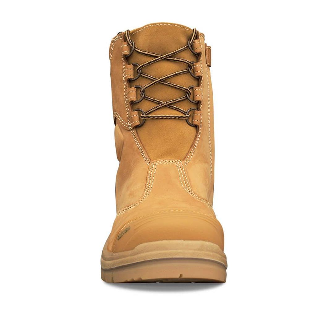 Oliver 200mm Hi-Leg Wheat Zip Sided Safety Boots 55385