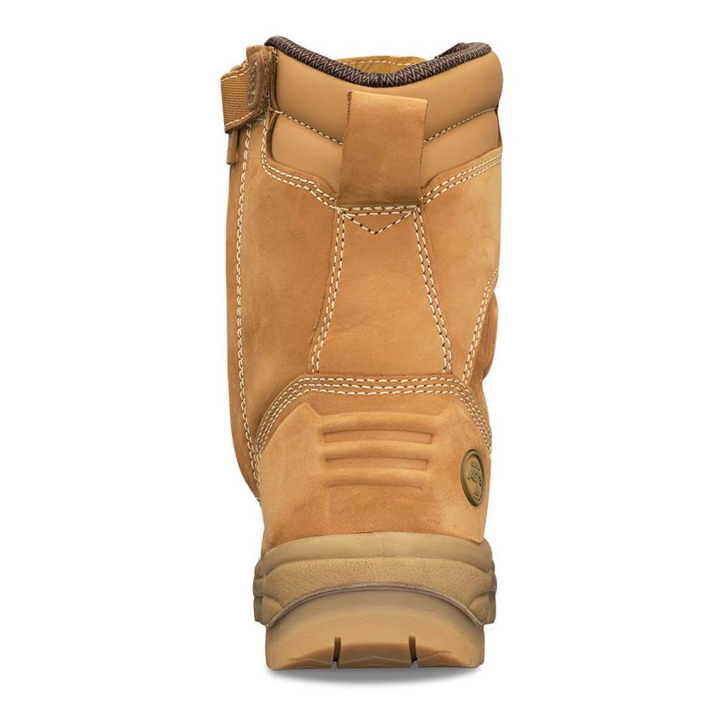 Oliver 200mm Hi-Leg Wheat Zip Sided Safety Boots 55385