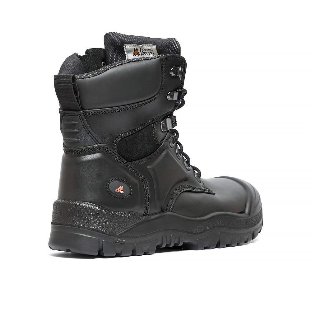 Mongrel 561020 High Zip Safety Boot Rubber Black
