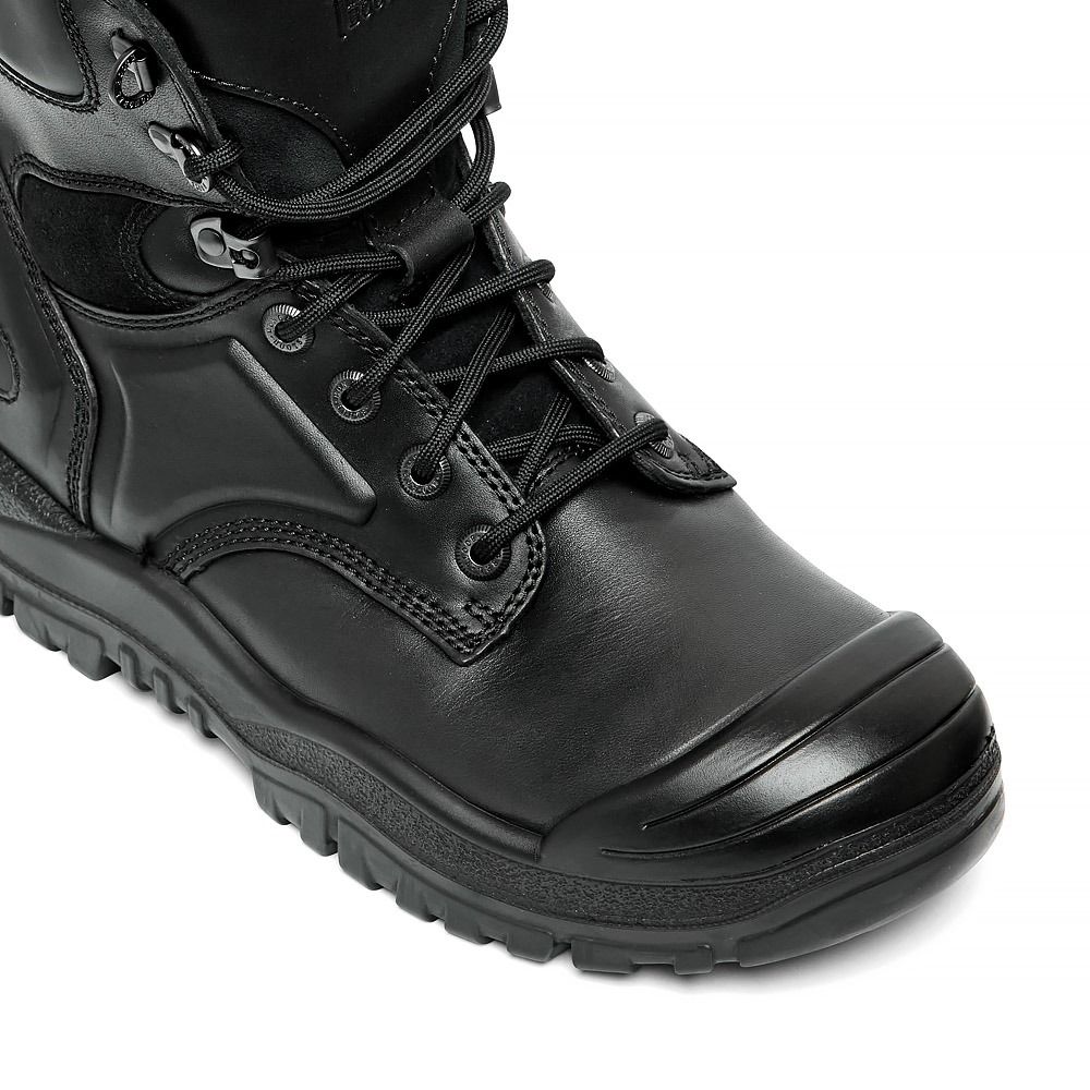 Mongrel 561020 High Zip Safety Boot Rubber Black