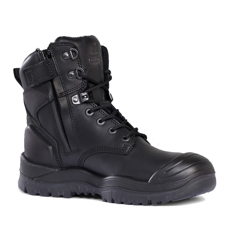 Mongrel 561020 High Zip Safety Boot Rubber Black