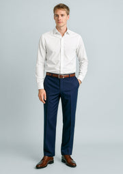 BIZ CORPORATES Mens Cool Stretch Flat Front Pant (Stout) 70112S