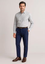 BIZ CORPORATES Mens Siena Slim Fit Flat Front Pant (Stout) 70716S