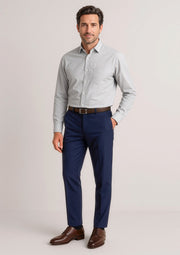 BIZ CORPORATES Mens Siena Slim Fit Flat Front Pant (Stout) 70716S