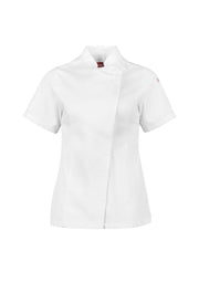 BIZ COLLECTION Womens Alfresco Short Sleeve Chef Jacket CH330LS
