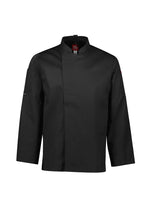 BIZ COLLECTION Mens Alfresco Long Sleeve Chef Jacket CH330ML