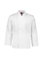 BIZ COLLECTION Mens Alfresco Long Sleeve Chef Jacket CH330ML