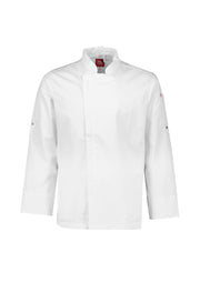 BIZ COLLECTION Mens Alfresco Long Sleeve Chef Jacket CH330ML